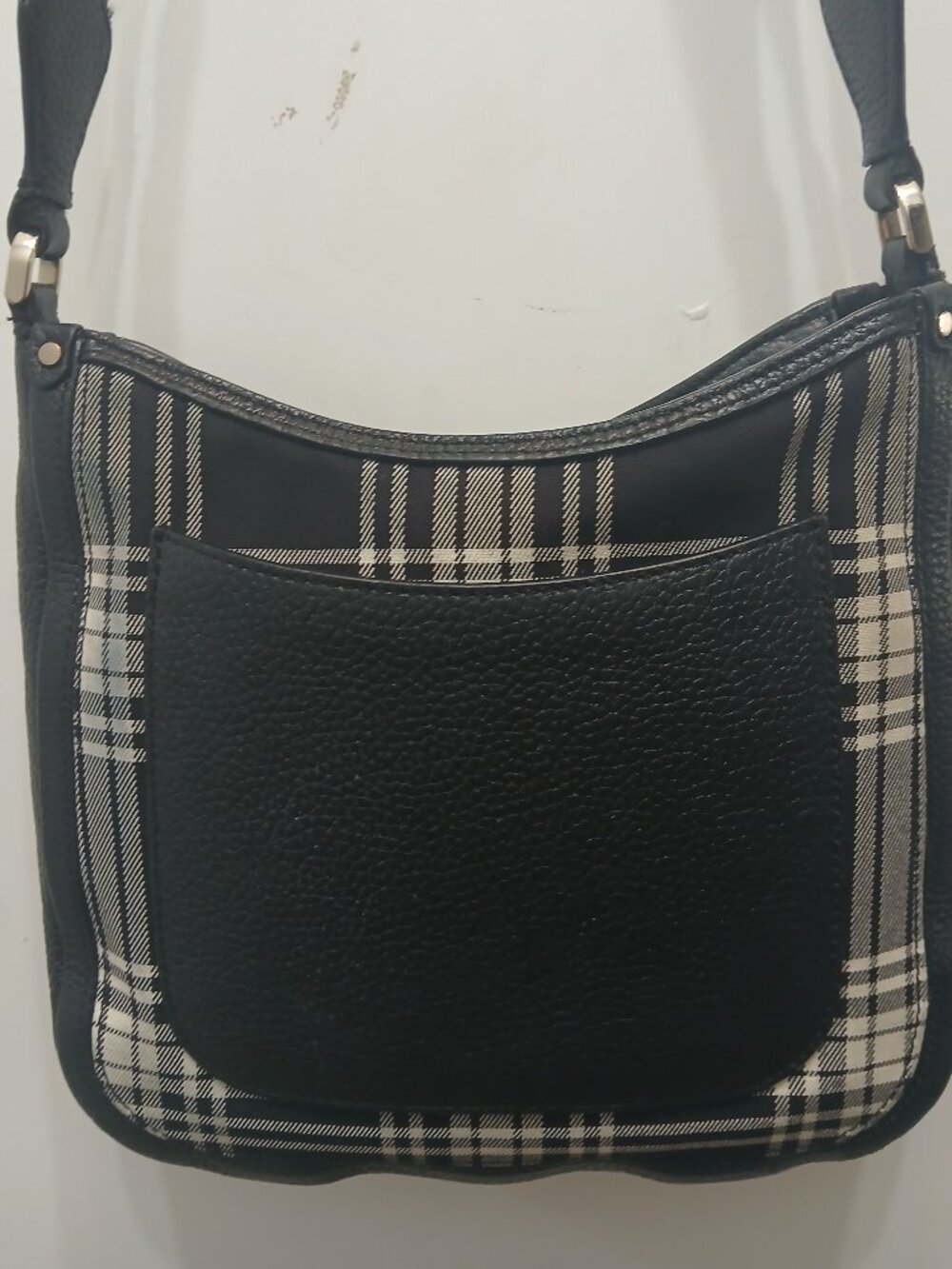 Kate Spade Plaid Leather Satchel